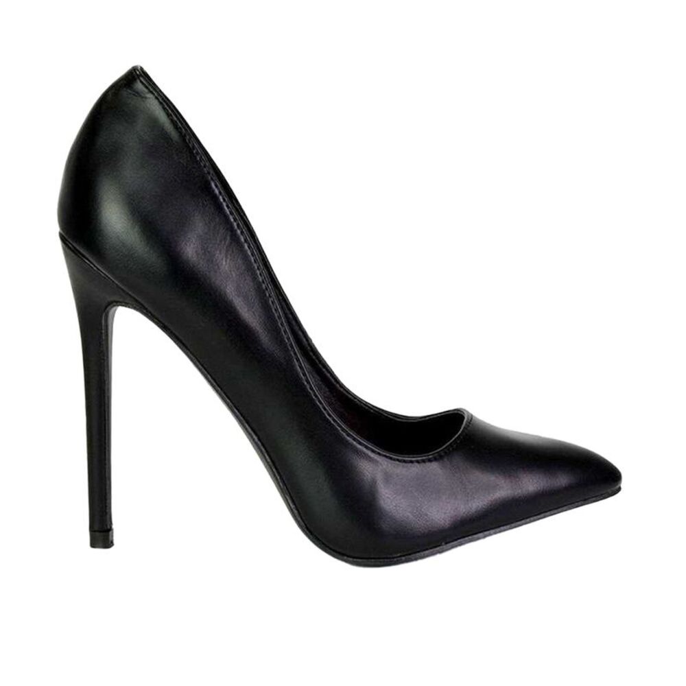 XY London Womens/Ladies Lu Lu High Stiletto Heel Court Shoes / Black